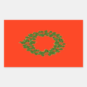 A Very Merry Christmas  Rectangular Sticker