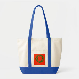 A Very Merry Christmas Wreath Tote Bag