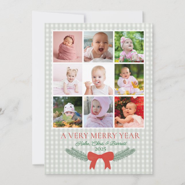A very Merry Year, Christmas Photo Card (Front)