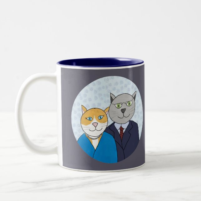 A Very Nice Kitty Couple Mug (Left)