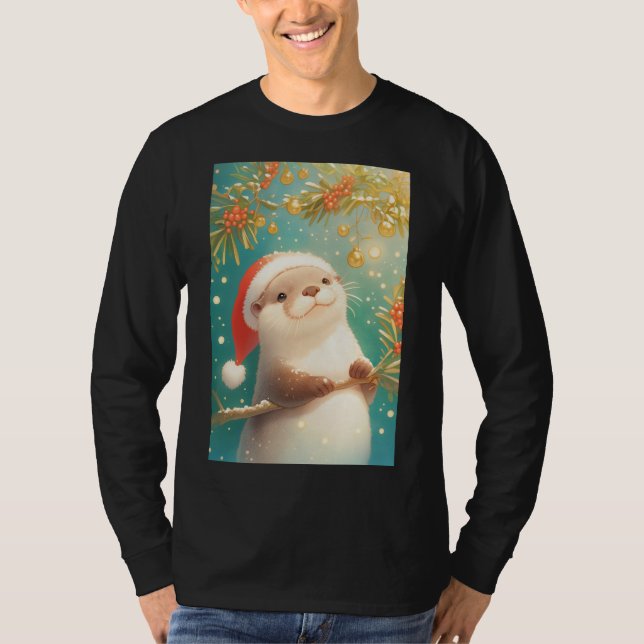 A Very Otter Christmas T-Shirt (Front)