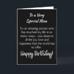 **A VERY SPECIAL MAN** ON YOUR BIRTHDAY CARD<br><div class="desc">LET ***A VERY SPECIAL MAN YOU MAY KNOW*** KNOW (LIKE YOU PROBABLY ALWAYS DO) HOW MUCH HE OR SHE MEANS TO YOU ON "HIS OR HER BIRTHDAY" THIS YEAR! AND,  THANK YOU SO MUCH FOR STOPPING BY ONE OF MY EIGHT STORES!!!!</div>