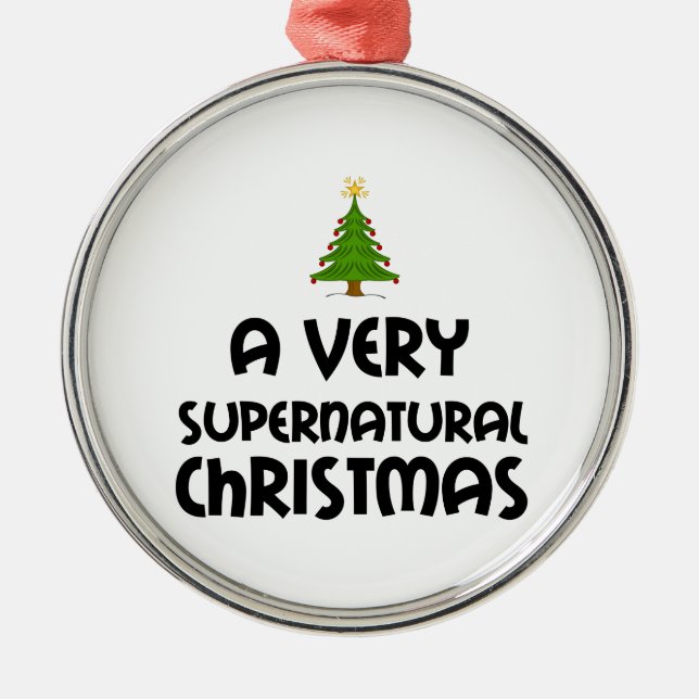 A VERY SUPERNATURAL CHRISTMAS METAL TREE DECORATION (Front)