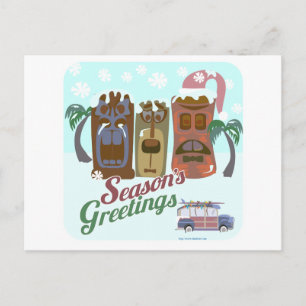 A Very Tiki Holiday Postcard