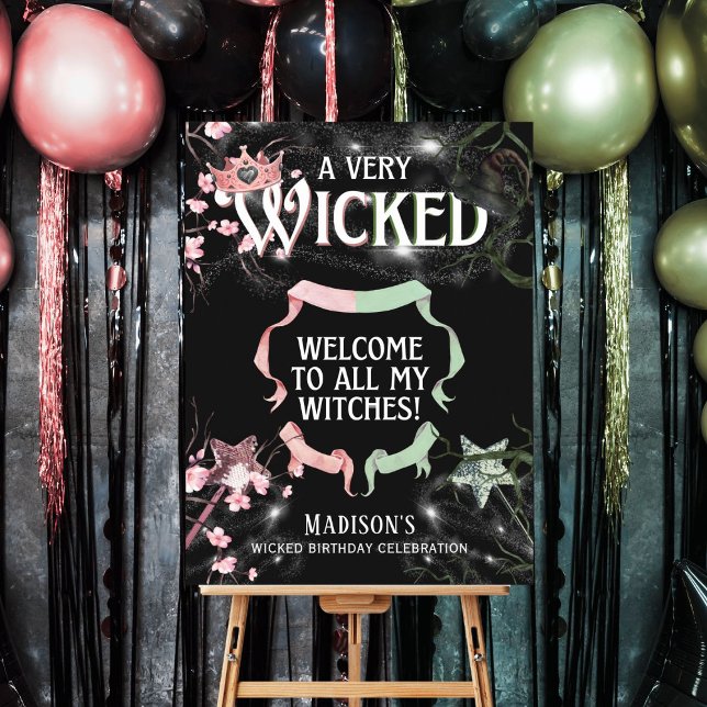 A Very Wicked Welcome Birthday Sign (Creator Uploaded)