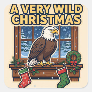 A Very Wild Christmas Sticker — Bald Eagle