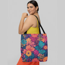 A vibrant and colourful floral pattern