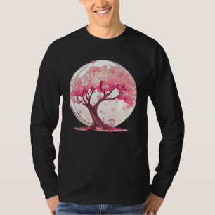 A Vibrant and Inspiring Cherry Blossom Sphere Tree T-Shirt