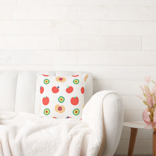 A Vibrant Apples Fruit Patterns Design   Cushion