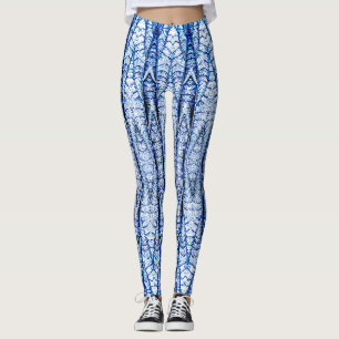A vibrant blue "Ratti_Creative_Arts" Legging