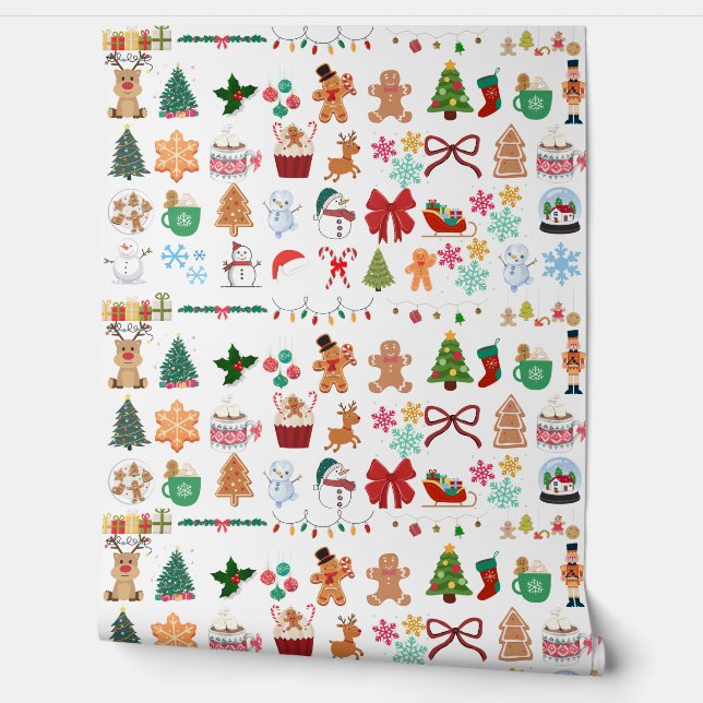 A vibrant christmas wallpaper  (Unrolling)