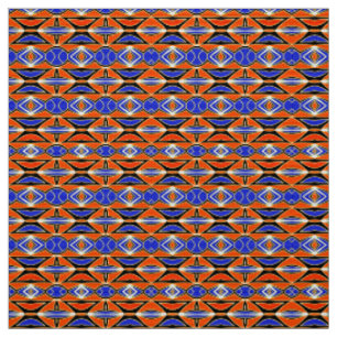 A vibrant colourful fabric print pattern design