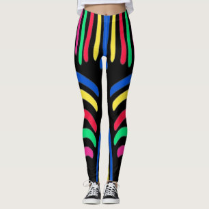 A vibrant colourful "Ratti_Creative_Arts" Leggings