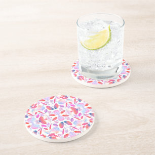 A vibrant decorative plate coaster