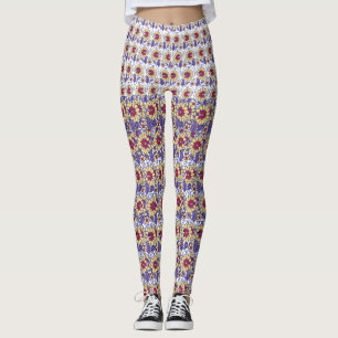 A vibrant design featuring yellow and orange creat leggings
