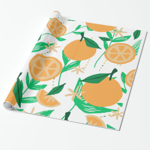 A Vibrant Harmony of Jazz and Orange Wrapping Paper
