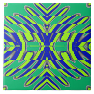 A vibrant multicolor classic pattern  ceramic tile