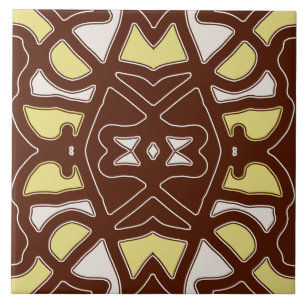 A vibrant multicolor classic pattern ceramic tile