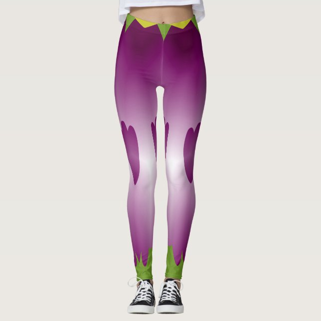 A vibrant multicolor "Ratti_Creative_Arts"  Leggings (Front)