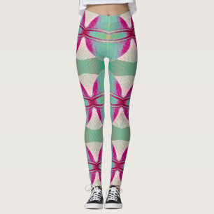 A vibrant multicolor tie-dye "Ratti_Creative_Arts" Leggings