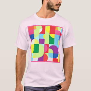 A Vibrant Patterns Art Design T-Shirt