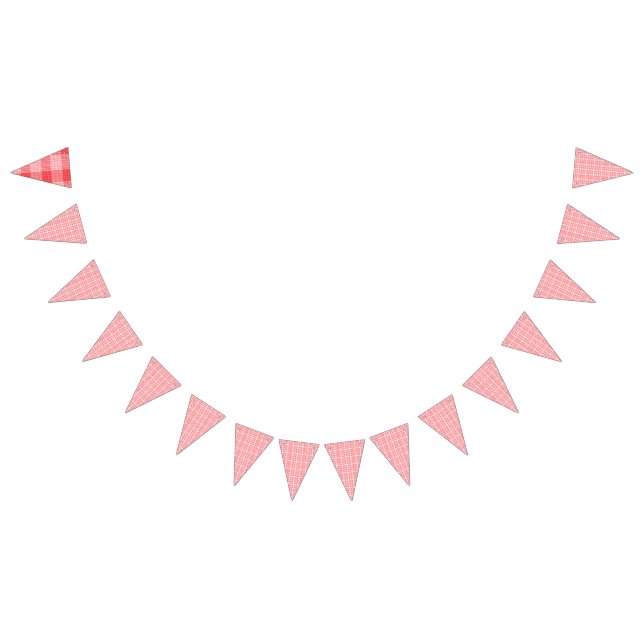 A vibrant red rose with dewdrops gently resting on bunting  (All)