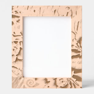 A vibrant textile design featuring purple and turq etched frames