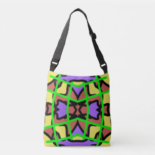 A vibrant trendy multicolor classic pattern   cros crossbody bag