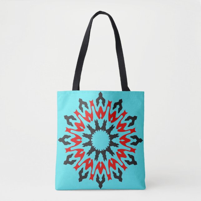 A vibrant trendy multiple colour classic design  t tote bag (Front)