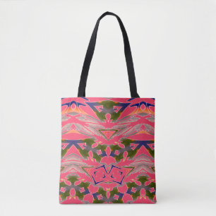 A vibrant trendy multiple colour classic design t tote bag