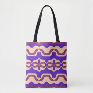 A vibrant trendy multiple colour classic design tote bag