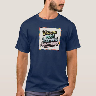 A Vibrant, Typography Adventure T-shirt 