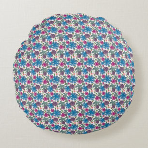 A vibrant watercolor seamless pattern featuring co round cushion