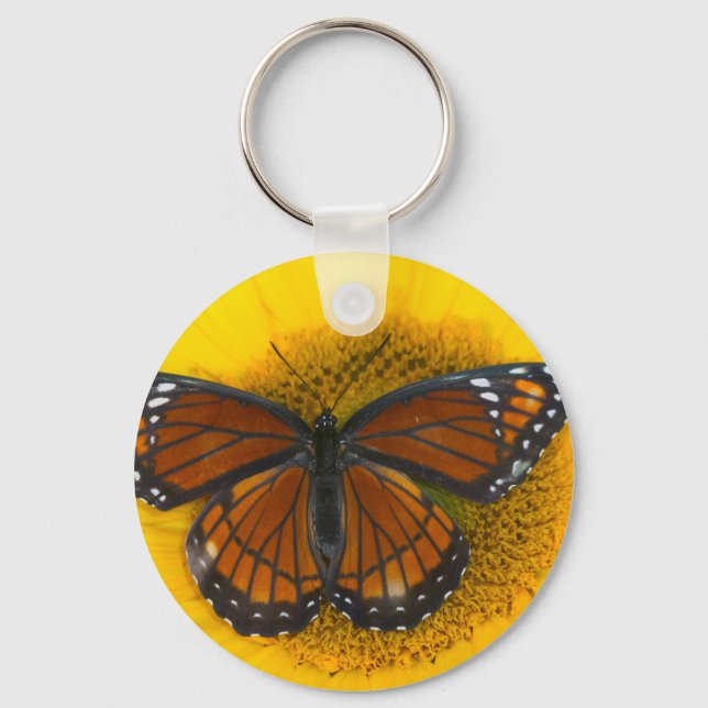 A Viceroy Butterfly | Limenitis Archippus Key Ring (Front)