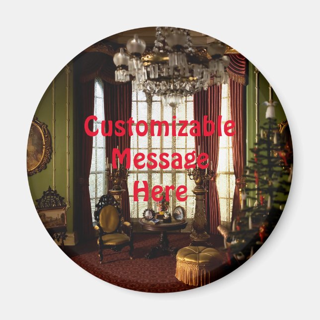 A Victorian Christmas - Customisable Magnet (Front)