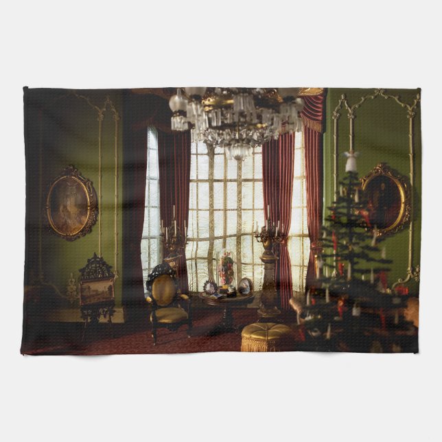 A Victorian Christmas - Kitchen Towel (Horizontal)