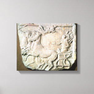 A victory in the four horse chariot race canvas print