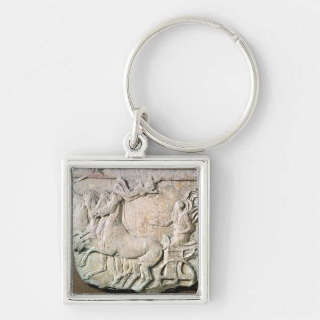 A victory in the four horse chariot race key ring (Front)