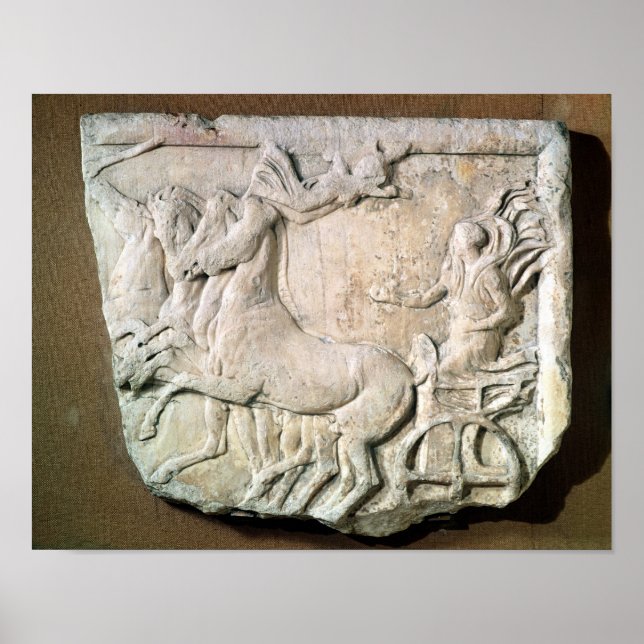 A victory in the four horse chariot race poster (Front)