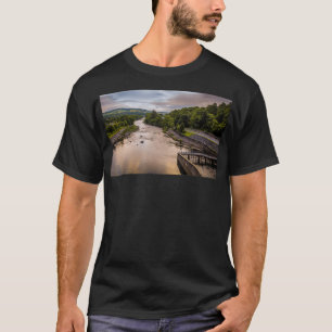 A view down the River Tummel at sunset from Pitloc T-Shirt