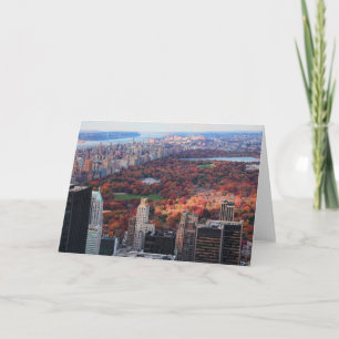 A view from above: Autumn in Central Park 01 Card