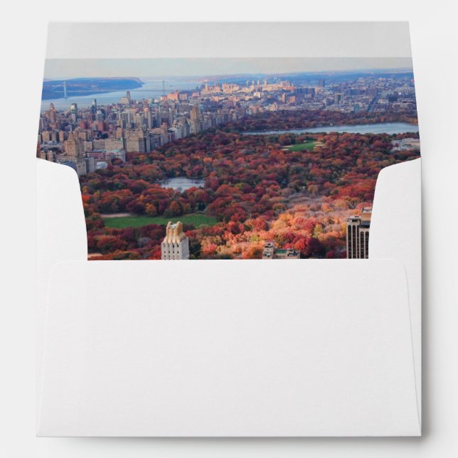 A view from above: Autumn in Central Park 01 Envelope (Back (Bottom))