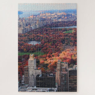 A view from above: Autumn in Central Park 01 Jigsaw Puzzle