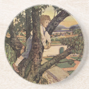 A View From the Trees by Jessie Willcox Smith Coaster