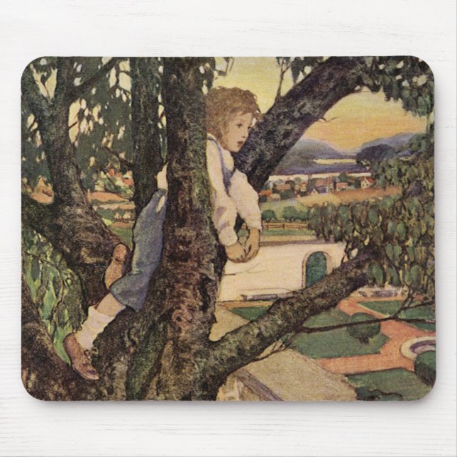 A View From the Trees by Jessie Willcox Smith Mouse Pad (Front)