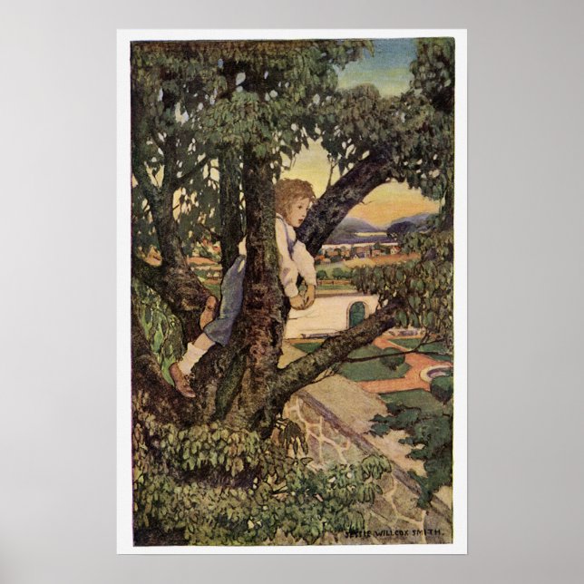 A View From the Trees by Jessie Willcox Smith Poster (Front)