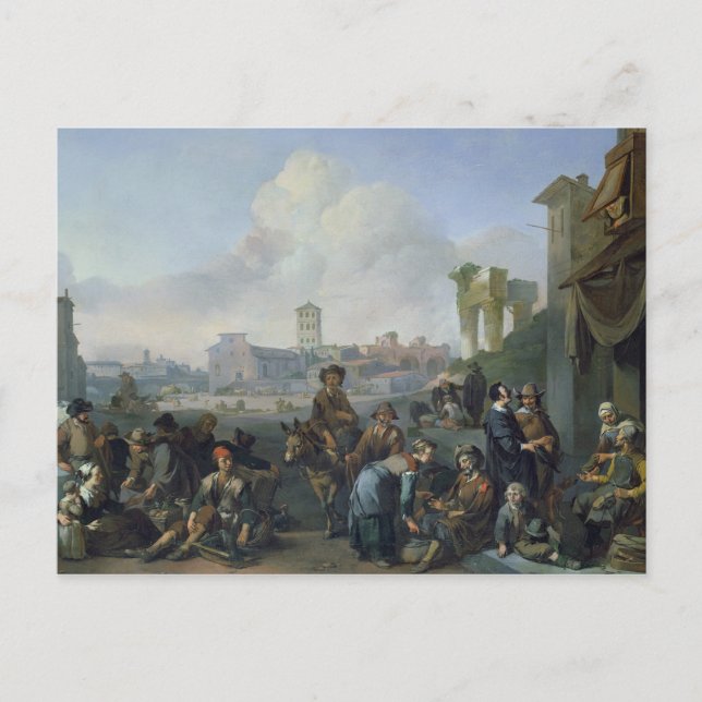 A View in Rome, 1668 Postcard (Front)