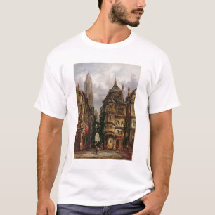 A View in the Jewish Quarter, Frankfurt, 1877 (oil T-Shirt