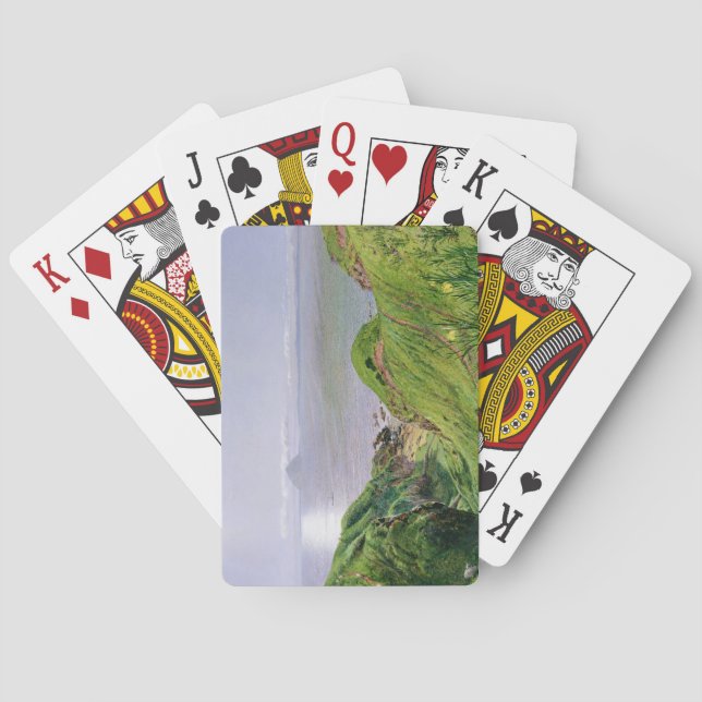 A View of Ailsa Craig and the Isle of Arran, 1860 Playing Cards (Back)