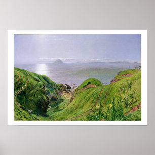 A View of Ailsa Craig and the Isle of Arran, 1860 Poster